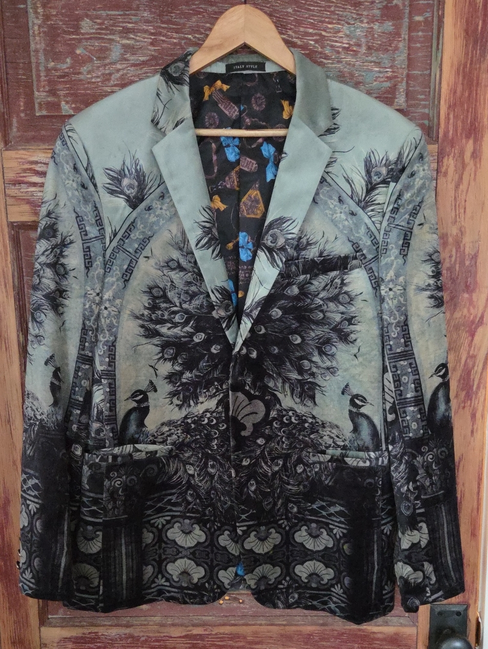 Velvet Peacock Cocktail Jacket
